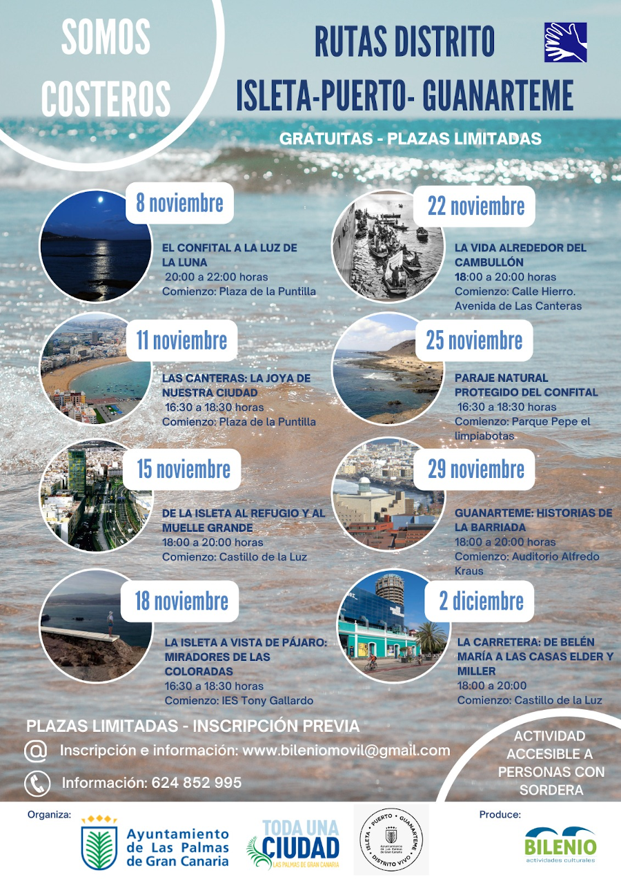 El Distrito Isleta-Puerto-Guanarteme dinamiza su entorno urbano con las rutas gratuitas 'Somos Costeros'