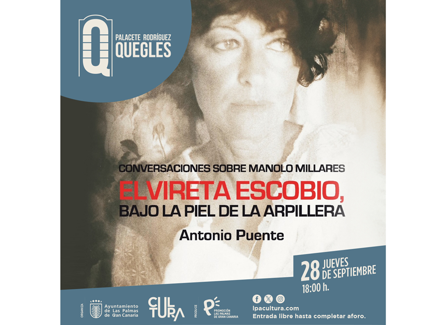 Antonio Puente recoge en un libro un año de conversaciones con Elvireta Escobio, única superviviente de la legendaria expedición de artistas canarios a Madrid a bordo del 'Alcántara'