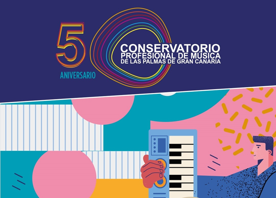 El Conservatorio Profesional de Música de Las Palmas de Gran Canaria celebra sus 50 años en el patio del Quegles