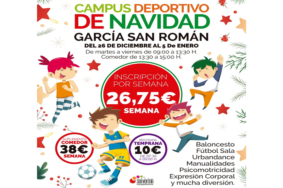 El Ayuntamiento abre las inscripciones para el Campus Deportivo de Navidad del IMD