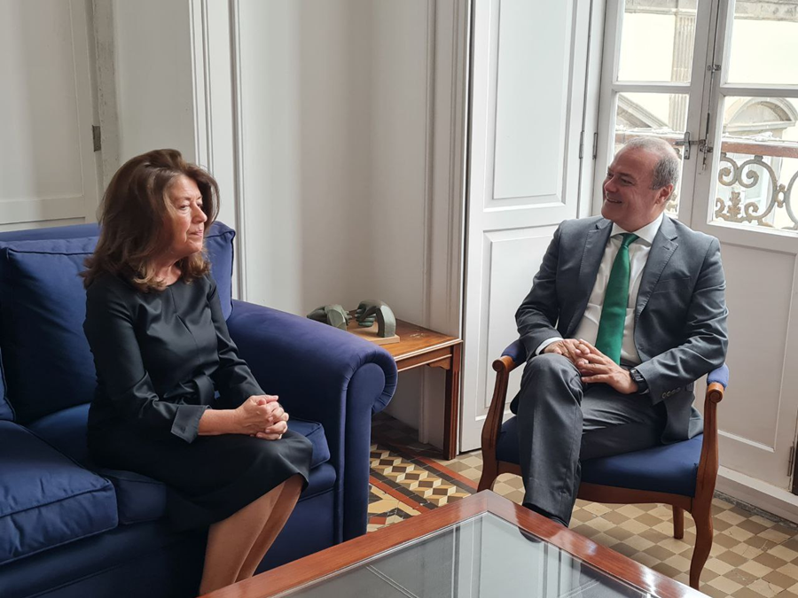 Hidalgo mantiene un encuentro con la embajadora de Croacia en España con la que estrecha lazos en materia turística