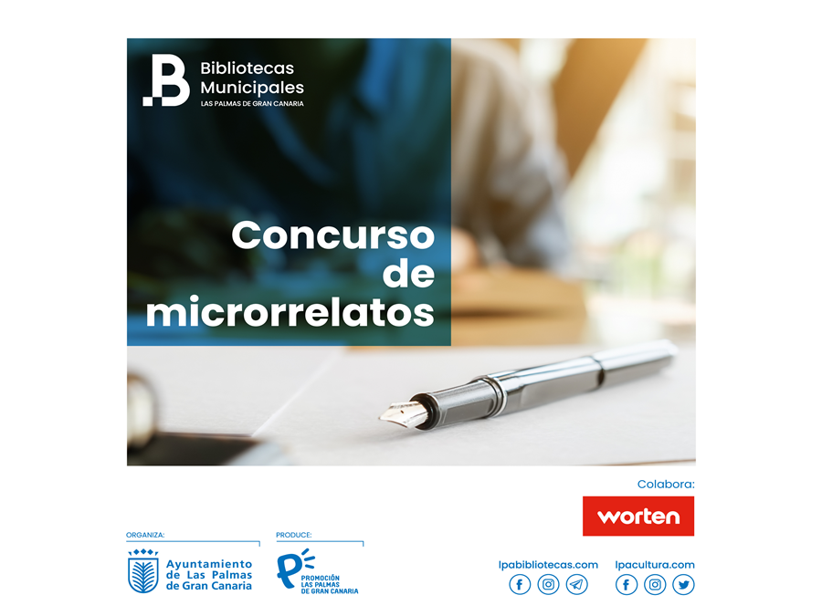 El primer «Concurso de microrrelatos | LPA Bibliotecas» se estrena con cinco ganadores
