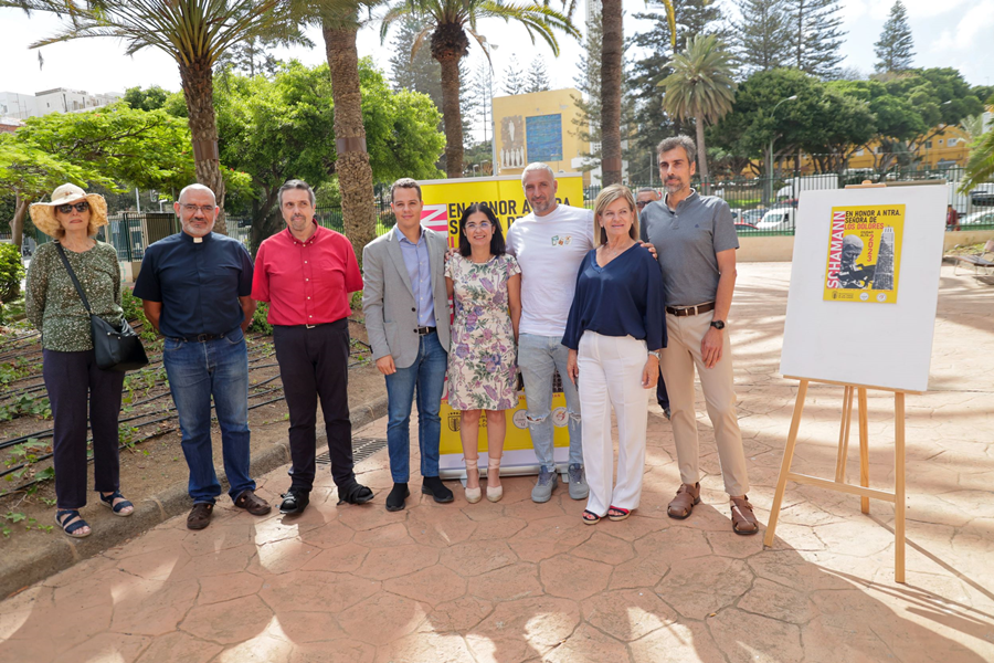 Schamann se prepara para las fiestas de Los Dolores en las que se inaugurará la remodelación de la torre de la parroquia