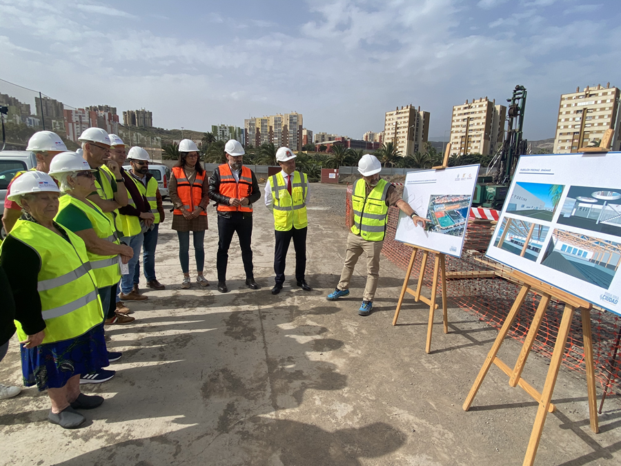 El IMD avanza en las obras del Polideportivo de Jinámar que ampliará la oferta deportiva del barrio