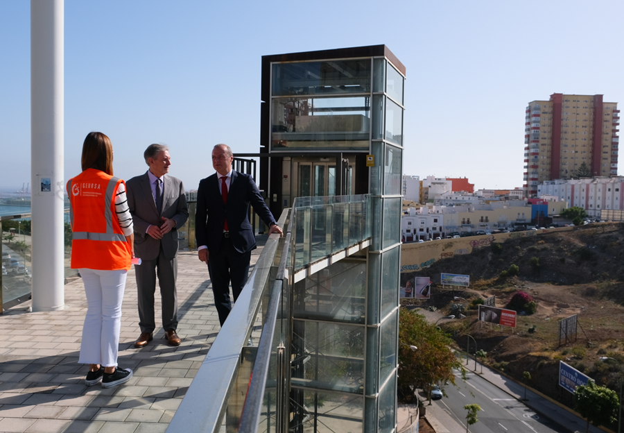 La ciudad avanza en la mejora de las infraestructuras de movilidad vertical con la activación del ascensor del Canódromo