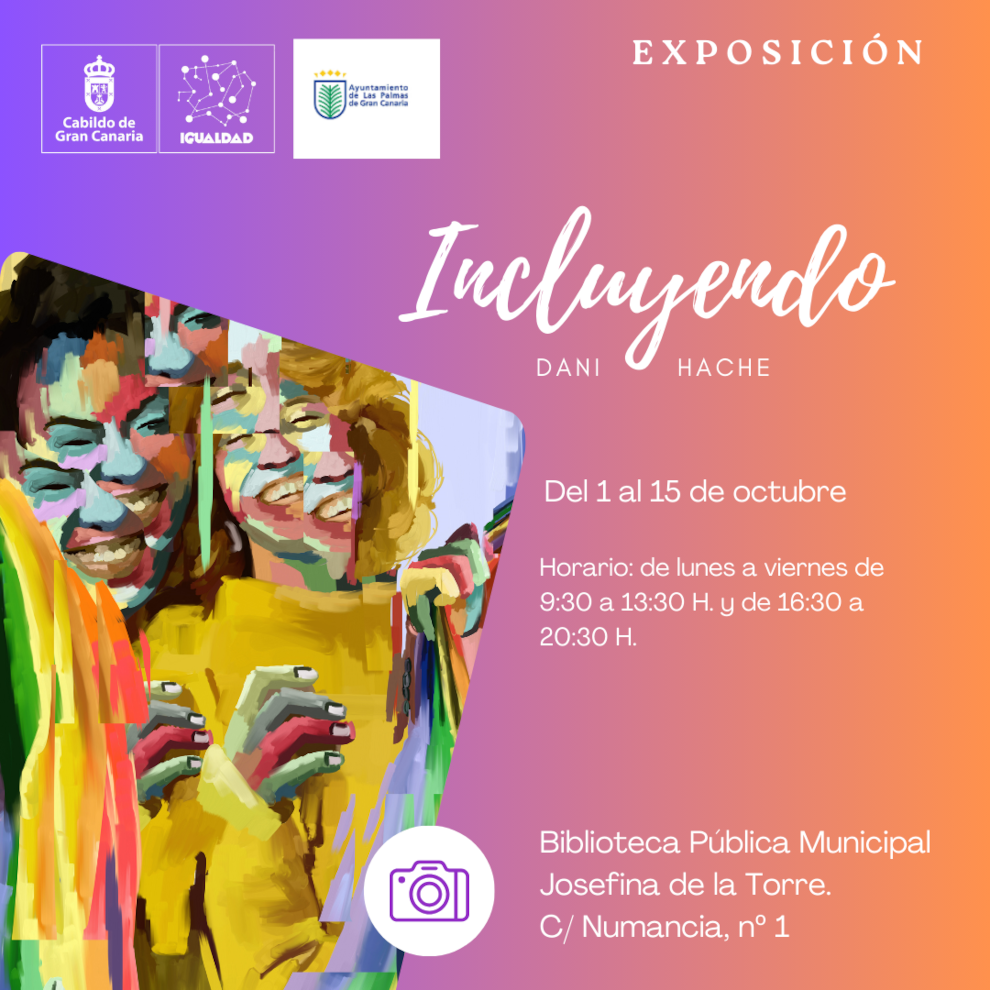 La Biblioteca Josefina de la Torre acoge la exposición 'Incluyendo' para reivindicar la visibilidad LGTBIQ+