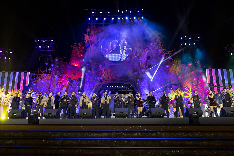 Actuación musical en el prego´n del Carnaval 2024