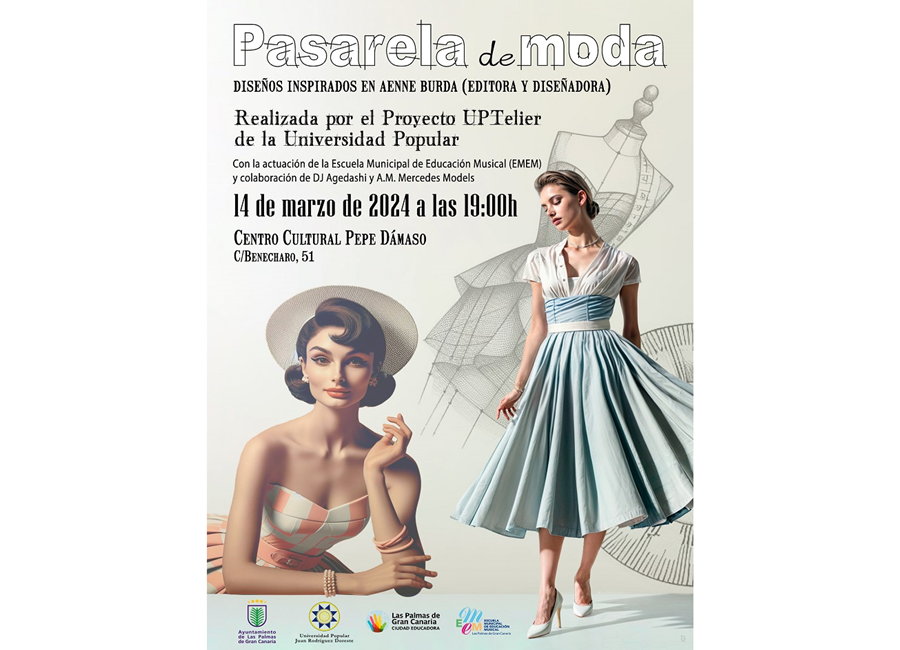 La UP Juan Rodríguez Doreste celebra una pasarela de moda inspirada en la diseñadora y editora alemana Aenne Burda