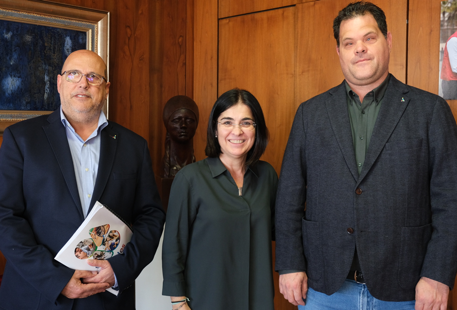 Darias se reúne con representantes de la ONCE para establecer futuras líneas de colaboración