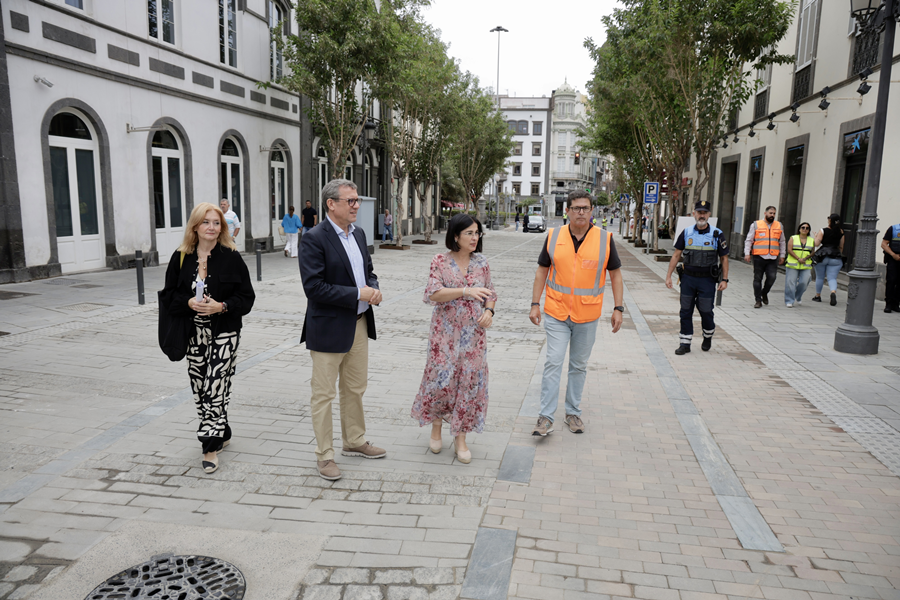 El Ayuntamiento amplía los espacios peatonales en el entorno de la Alameda de Colón