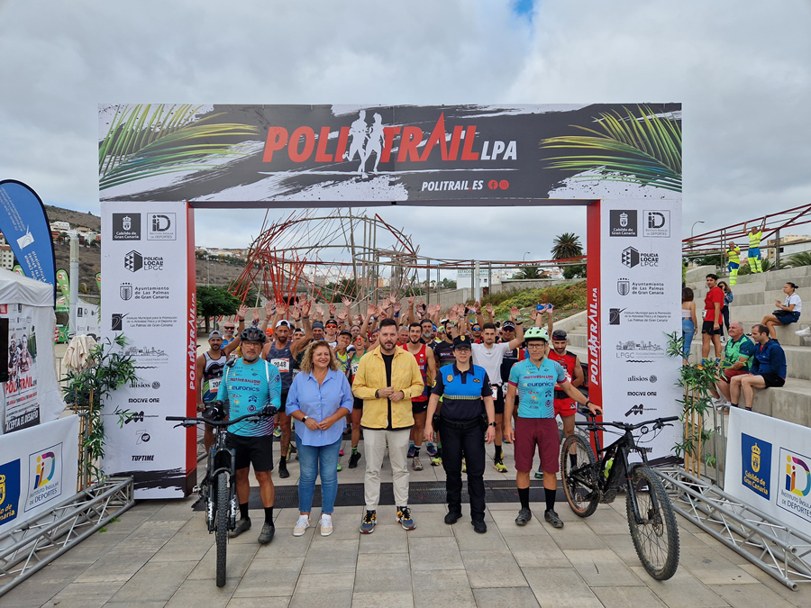 La I PoliTrailLPA, carrera solidaria de la Policía Local, recauda más de 5.000 euros para la lucha contra el cáncer infantil