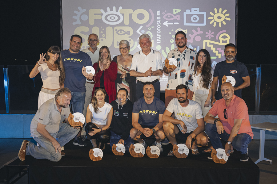 Arturo Telle, Ángel Luis Trujillo y Ruymán Escuela y, ganadores del Fotosub Las Palmas de Gran Canaria en sus tres modalidades