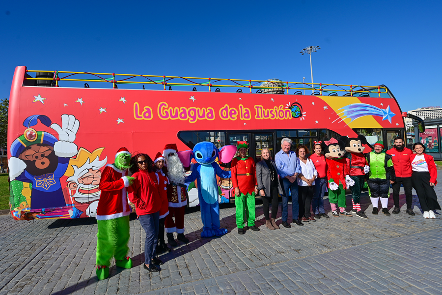La Guagua Turística recaudará fondos esta Navidad para ayudar a los afectados por la dana