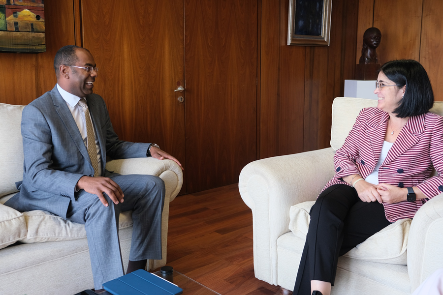 La alcaldesa recibe al nuevo jefe de la base logística del PMA de Naciones Unidas en Las Palmas de Gran Canaria