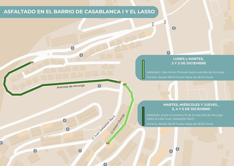 El Ayuntamiento inicia el asfaltado de las calles del barrio de Casablanca I y El Lasso