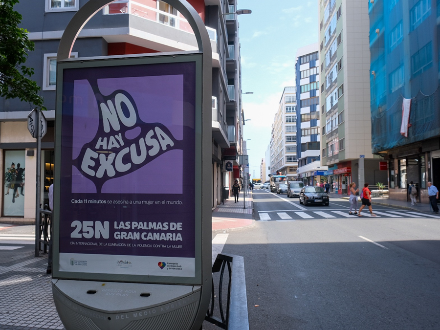 Las Palmas de Gran Canaria impulsa la campaña 'No hay excusa' para sensibilizar sobre el 25N
