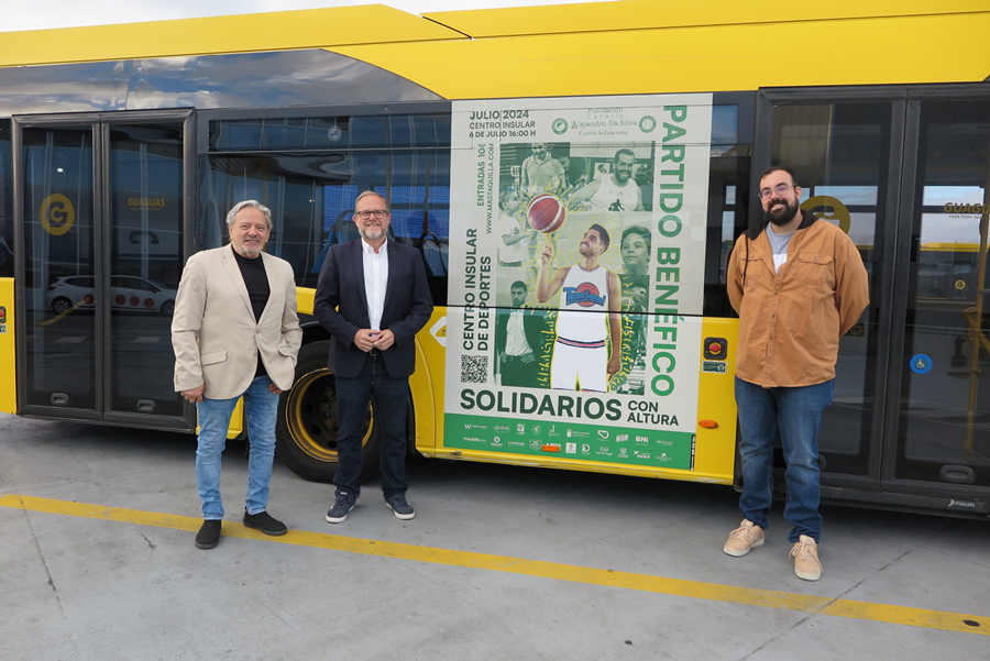Guaguas Municipales promociona la segunda edición de ¿Solidarios con altura¿, el partido benéfico de la Fundación Alejandro Da Silva