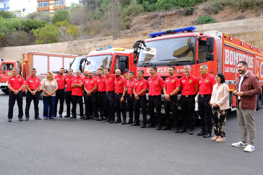 Un equipo de 15 bomberos de Las Palmas de Gran Canaria se desplaza a Valencia para colaborar en la emergencia