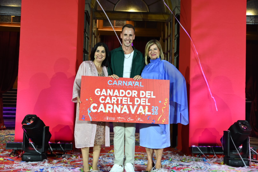 Un cartel con una coqueta sardina como protagonista, obra de Néstor Santana, será la imagen del Carnaval de 'Las Vegas'