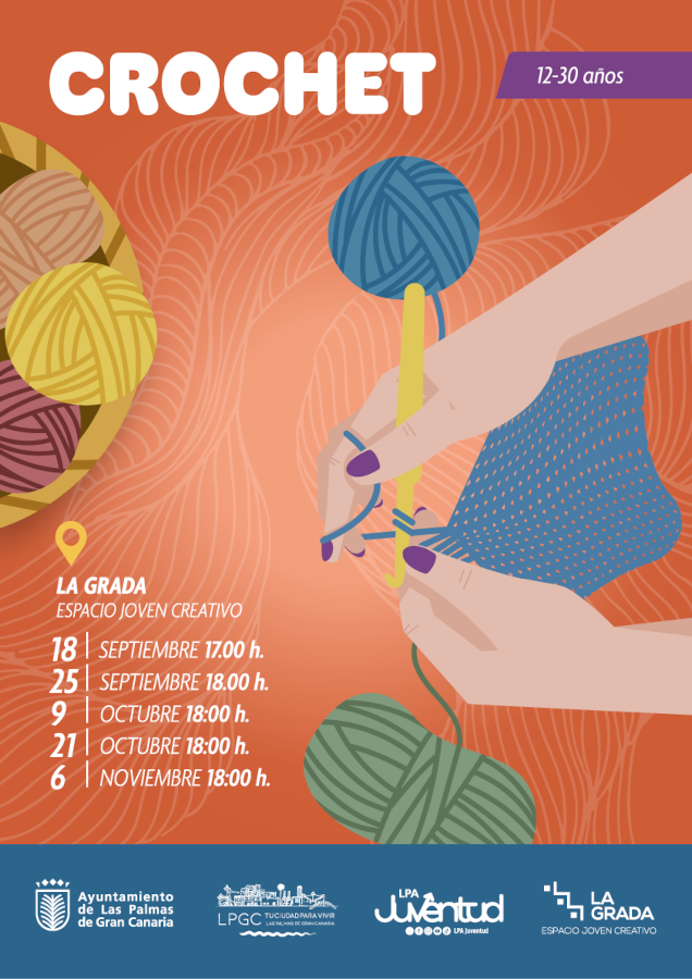 El Ayuntamiento celebra varias sesiones de talleres gratuitos de crochet para jóvenes