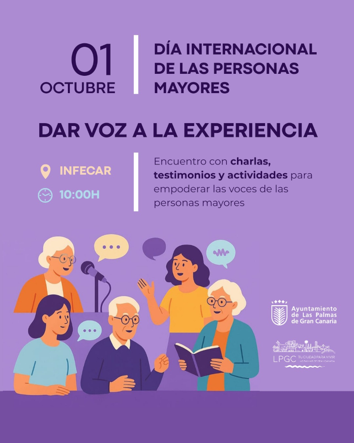 El Ayuntamiento organiza en Infecar un encuentro con charlas y actuaciones musicales para celebrar el Día Internacional de las Personas Mayores