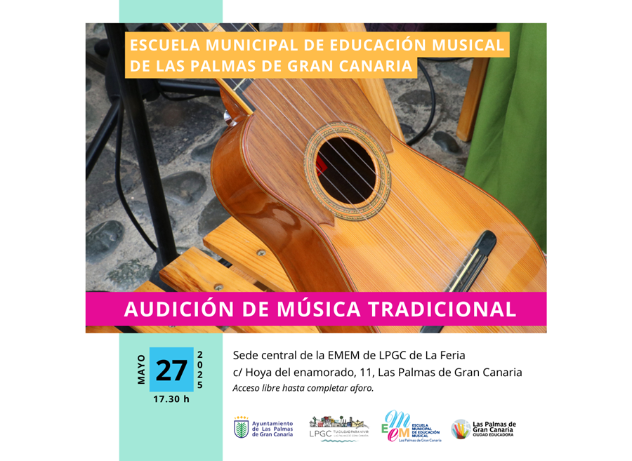 La Escuela Municipal de Educación Musical celebra un concierto dedicado a la música tradicional canaria