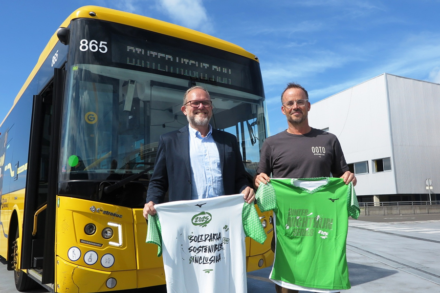 El Ayuntamiento y Guaguas Municipales facilitan la movilidad sostenible y gratuita a los 6.000 participantes de la carrera Binter Night Run 2025