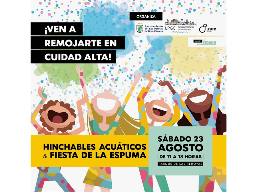 El Ayuntamiento organiza 'Ven a remojarte en Ciudad Alta' con juegos acuáticos en el Parque de Las Rehoyas
