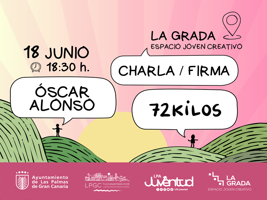 El Ayuntamiento celebra una clase maestra y una firma de libros con el ilustrador '72 Kilos'