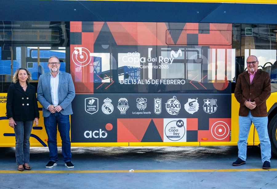 Guaguas Municipales activa un dispositivo especial de conexión con el Gran Canaria Arena para facilitar la asistencia de los aficionados a la Copa del Rey 2025