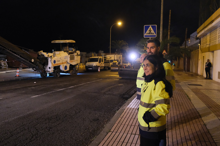 El Ayuntamiento mejora Paseo de Chil y León y Castillo con el Plan de Asfaltado