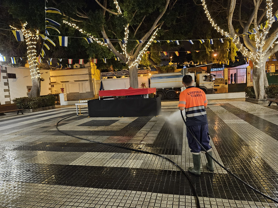 El Ayuntamiento finaliza el dispositivo especial de limpieza por las Fiestas de San Lorenzo