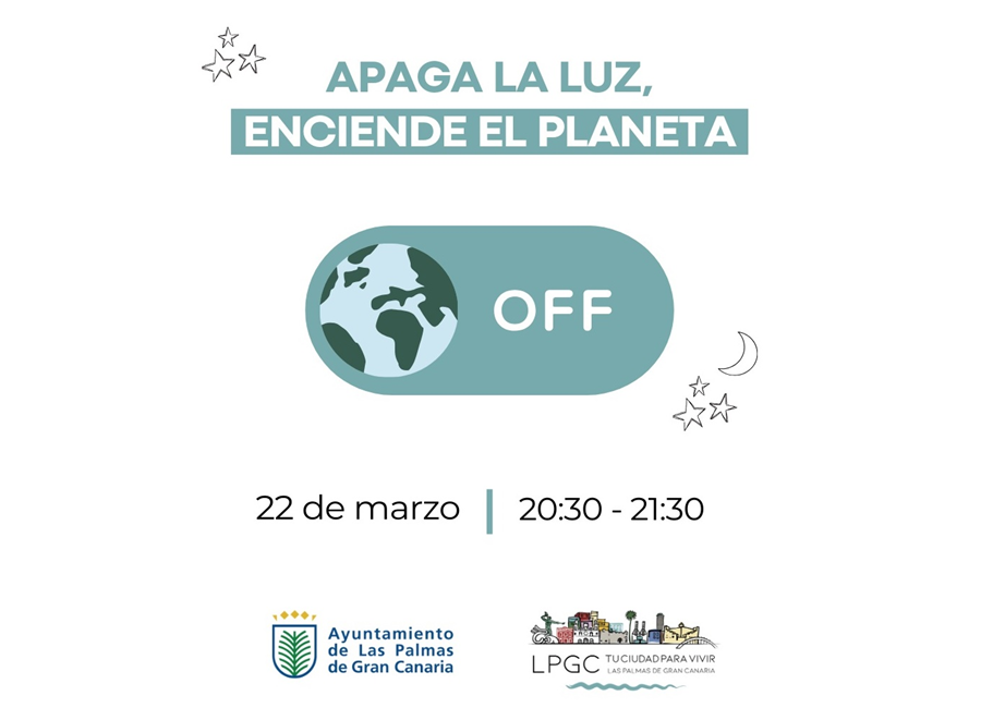 El Ayuntamiento se suma a la Hora del Planeta 2025 con el apagado de luces de los principales edificios
