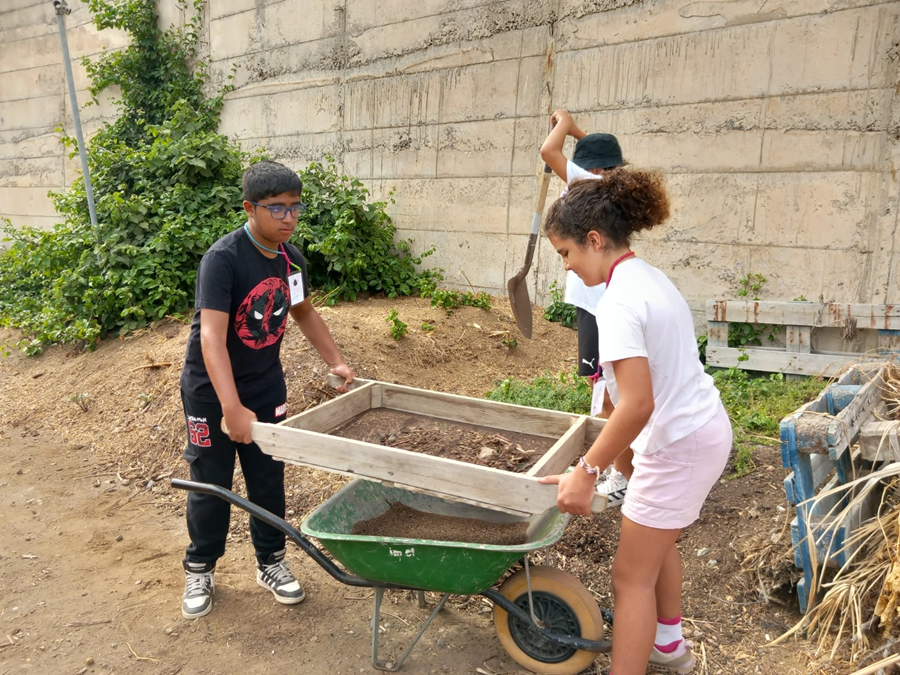 El campus  'Huertoaventuras de verano' se clausura tras formar a 50 nuevos pequeños hortelanos