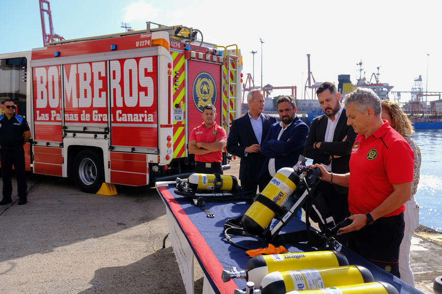 Ayuntamiento y Autoridad Portuaria renuevan el convenio de colaboración para la prestación del servicio de bomberos en el Puerto de Las Palmas