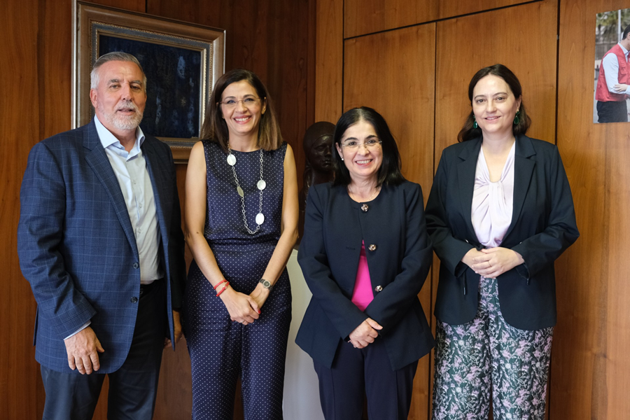 La alcaldesa Darias recibe a la presidenta de Asocelpa por el centenario de la asociación