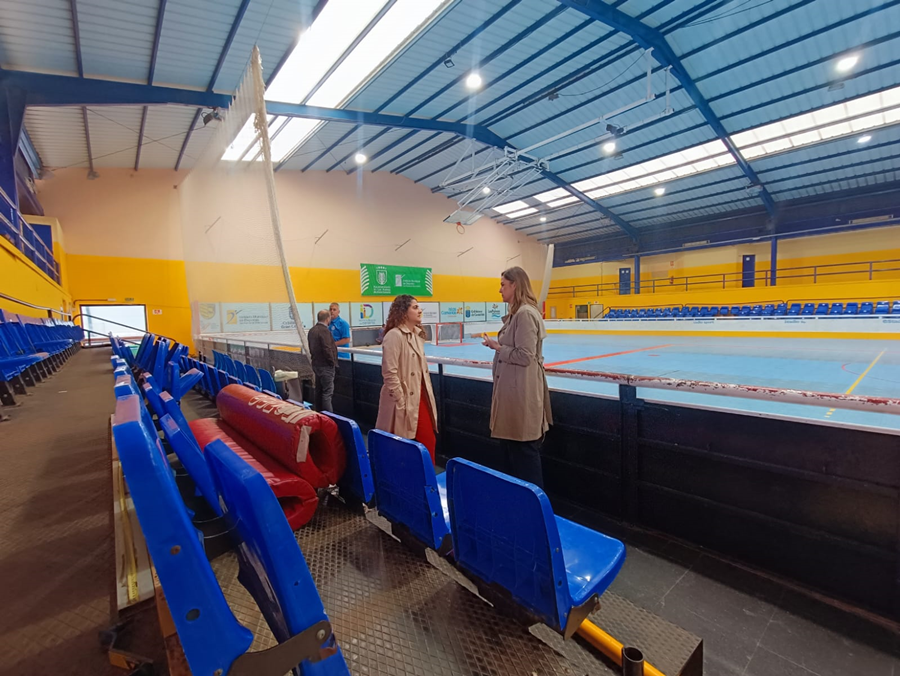 El Ayuntamiento pone a punto el Pabellón García San Román para la Copa del Rey y de la Reina de hockey línea