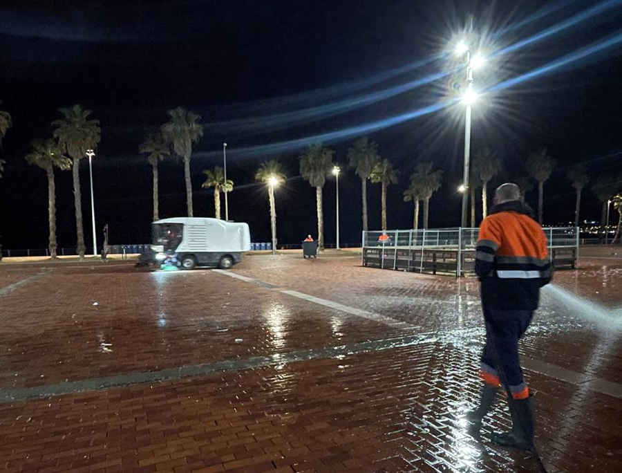 Las Palmas de Gran Canaria cierra el año con 1.300 kilos de residuos recogidos en una Nochevieja sin incidencias
