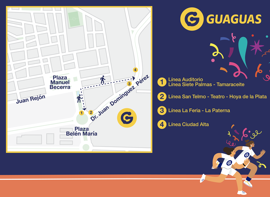 Guaguas Municipales despliega un dispositivo especial de movilidad para disfrutar de manera segura y sostenible de las celebraciones del Carnaval de los Juegos Olímpicos