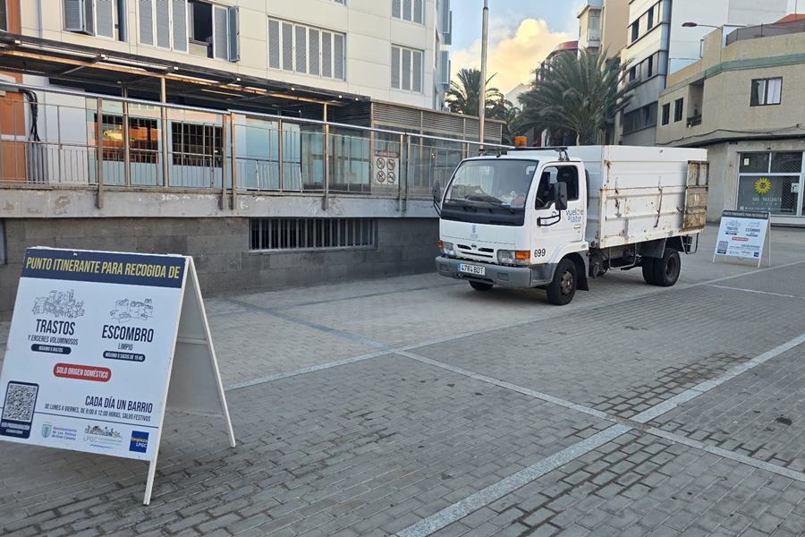 El punto de acopio transitorio de trastos, enseres y escombros recorrerá 20 barrios en noviembre