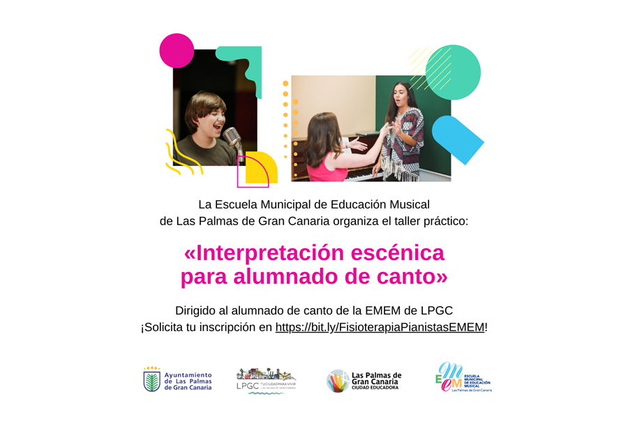 La Escuela Municipal de Educación Musical organiza dos talleres de interpretación escénica de canto