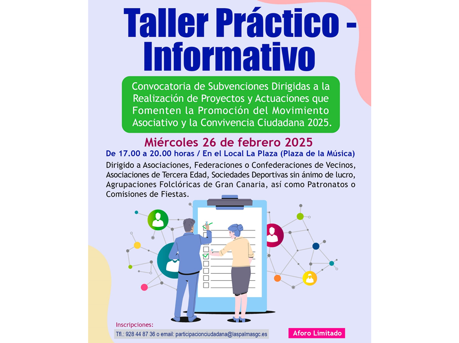 El Ayuntamiento celebra un taller formativo sobre subvenciones públicas para el movimiento asociativo