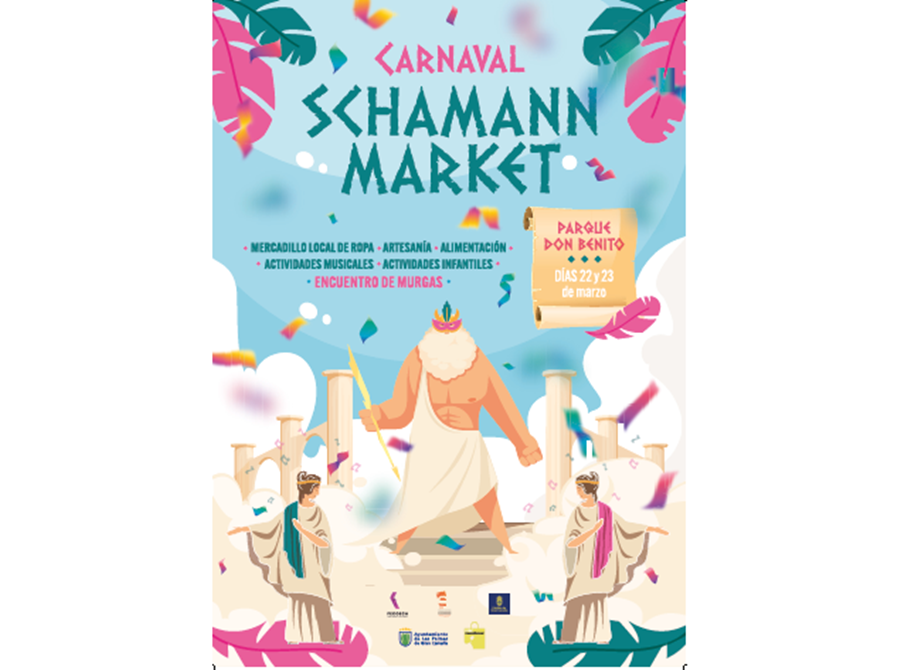 El Ayuntamiento celebra el Carnaval Schamann Market con un encuentro de murgas, mercadillo y restauración al aire libre