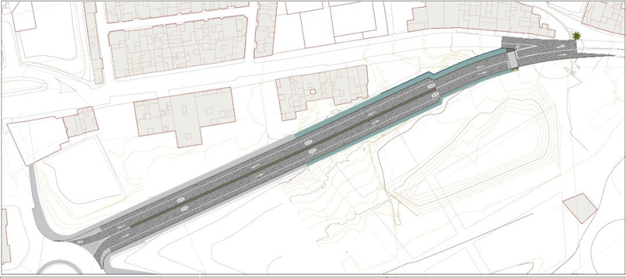 El Ayuntamiento licita las obras del enlace que permitirá el desdoblamiento de la carretera de Almatriche