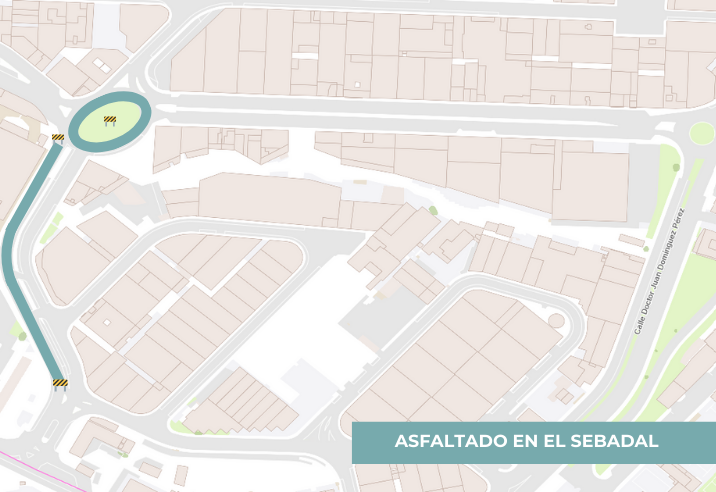 El Ayuntamiento reordena el tráfico para continuar los trabajos nocturnos de asfaltado en El Sebadal