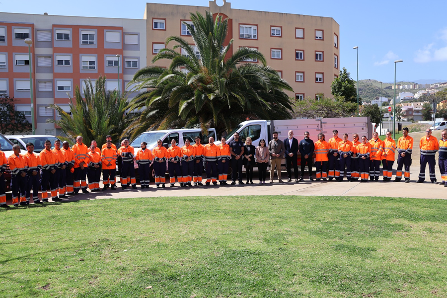 El Ayuntamiento incorpora 26 nuevos efectivos de limpieza viaria en el Distrito Tamaraceite-San Lorenzo-Tenoya