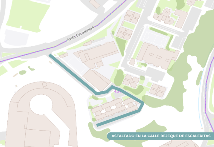 El Ayuntamiento inicia este lunes en la calle Bejeque el asfaltado de Escaleritas