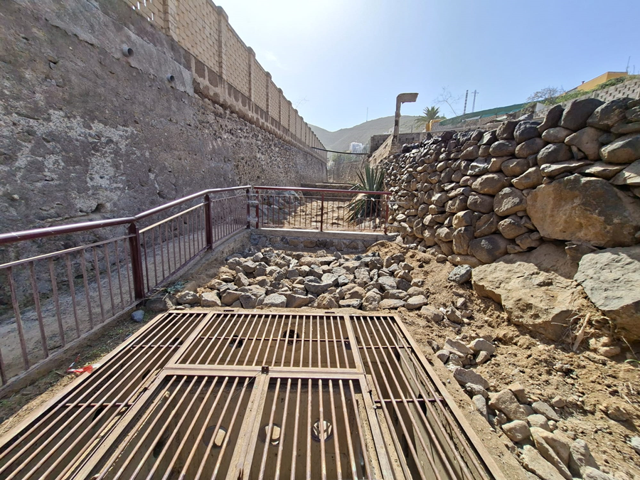 El Ayuntamiento culmina la mejora del sistema de evacuación de aguas pluviales en Cañada Honda