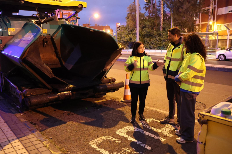 El Ayuntamiento avanza en los trabajos de asfaltado en Escaleritas