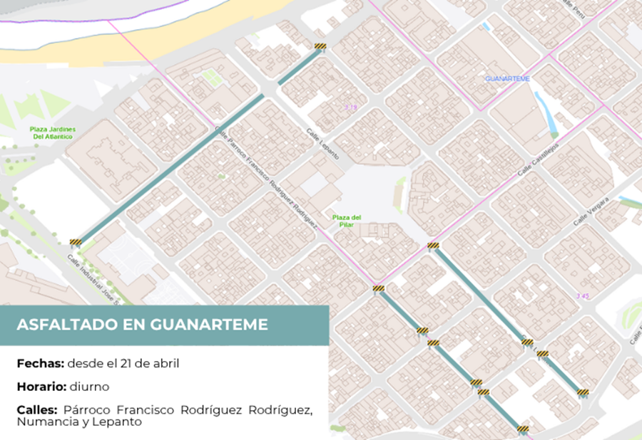 El Ayuntamiento inicia trabajos de asfaltado en Guanarteme